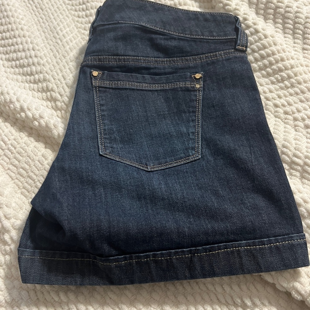 White House Black Market Dark Blue Jean Shorts